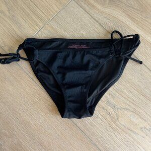 Victoria's Secret Black Bow Bikini Tie Swim Bottom XS
